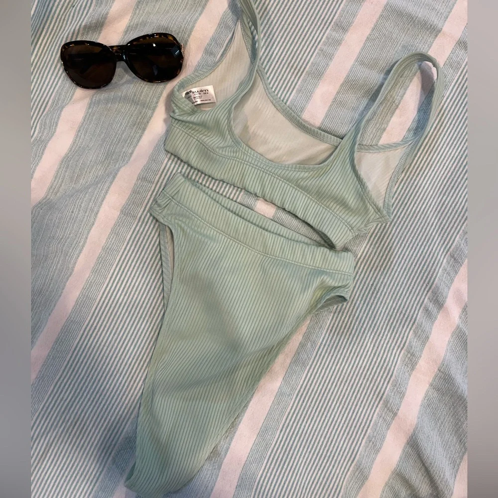 ASOS Sage Ribbed Bikini Set - Picture 3 of 4